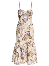ZIMMERMANN COCO TIE FRONT MIDI DRESS 1