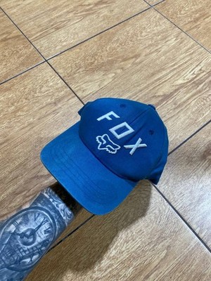 Fox Racing Instill Snapback Hat Adjustable Fit Classic Moto Cap Blue Faded Crash