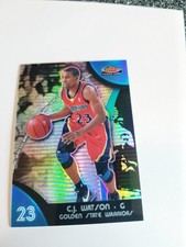 C.J. WATSON 2007-08 TOPPS FINEST BLUE REFRACTOR RC #165/199 WARRIORS #90