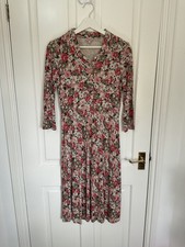 Cath kidston shirt Dress Floral Tea Dress pink floral button up uk 8 