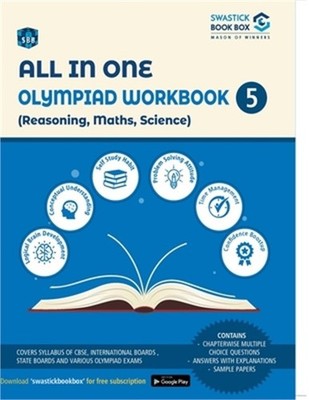 All in One Olympiad Workbook for Reasoning, Maths & Science - Class 5 (Paperback