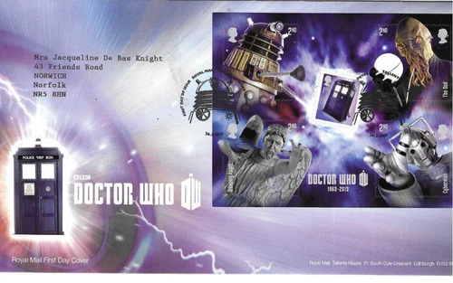 GB Comm/FDC - Doctor Who - Edinburgh -  2013 (RM970)