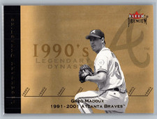 /300 2002 Fleer Premium - Legendary Dynasties Greg Maddux #28 LD Gold