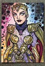 MOTU Masters Of The Universe Evil-Lyn Personal Sketch Card Tim Shinn Art