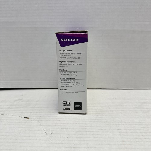 Netgear A6100 Dual Band WiFi USB Mini Adaptor - Afbeelding 7 van 8