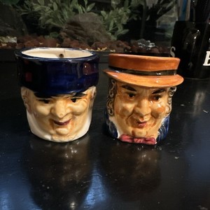 Two Character Toby Mugs Jugs made in Occupied Japan