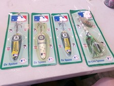 LOT OX SPOON MLB MAJOR LEAGUE BASEBALL BREWERS MARINES ATHLETICS SPINNER