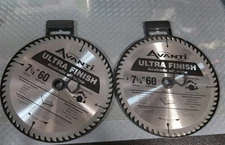2 Pks  7-1/4 In. X 60-Tooth Fine Finish Circular Saw Blade 7 1/4" A0700R New #G2