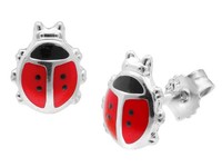 Trendor Schmuck Kinder-Ohrringe KäFer Silber 925 Ohrstecker 68345