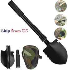 Folding Shovel Survival Spade Camping Outdoor Multi Tools Hunting Hiking