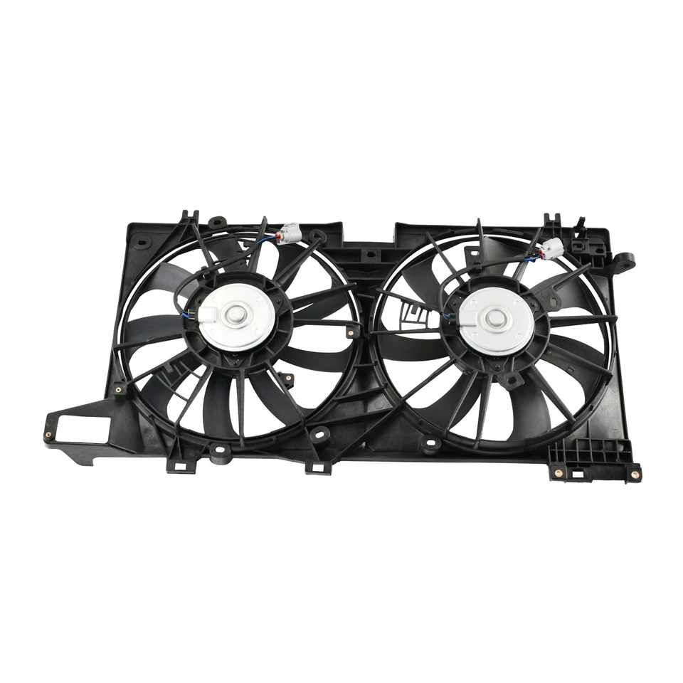 Conjunto de ventiladores de refrigeração Fit 15-19 Subaru Outback Legacy preto ventilador radiador de plástico - Imagem 2 de 4