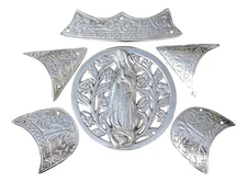 Herraje Para Montura Charra Metal Saddle Stainless Steel Kit Fittings MEXICO