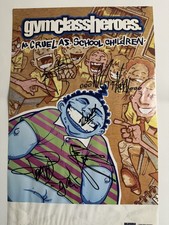 Gym Class Heroes FULL BAND Signed Poster Travie McCoy Autographed RARE 2000s Gym Class Heroes FULL BAND Signed Poster Travie McCoy Autographed RARE 2000s