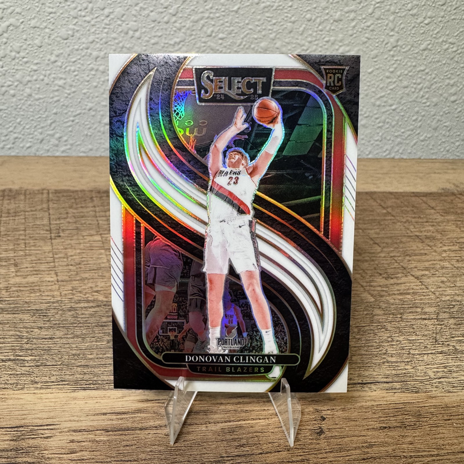 2024-25 Panini Select - Premier Level Donovan Clingan #199 White Prizm /149 (RC)