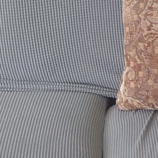 Brown Solid/Plain Ribbed Fabric Material - Brown Solid Fabric