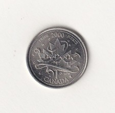 Canada 2000 January "Pride" 25 cents UNC Millenium Series Canadian Quarter