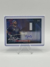 2025 Topps Update #AST-JA Jonathan Aranda All-Star Stitches Auto Black #/10