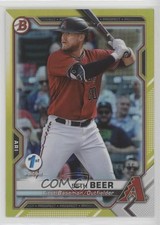 2021 Bowman 1st Edition Yellow Foil 8/75 Seth Beer #BFE-60 0r8o