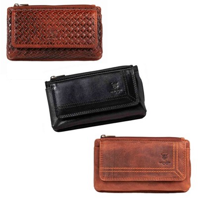 MATADOR BRISBANE Echt Leder Universal Handy-Tasche Gürteltasche Klett 6.9 Zoll