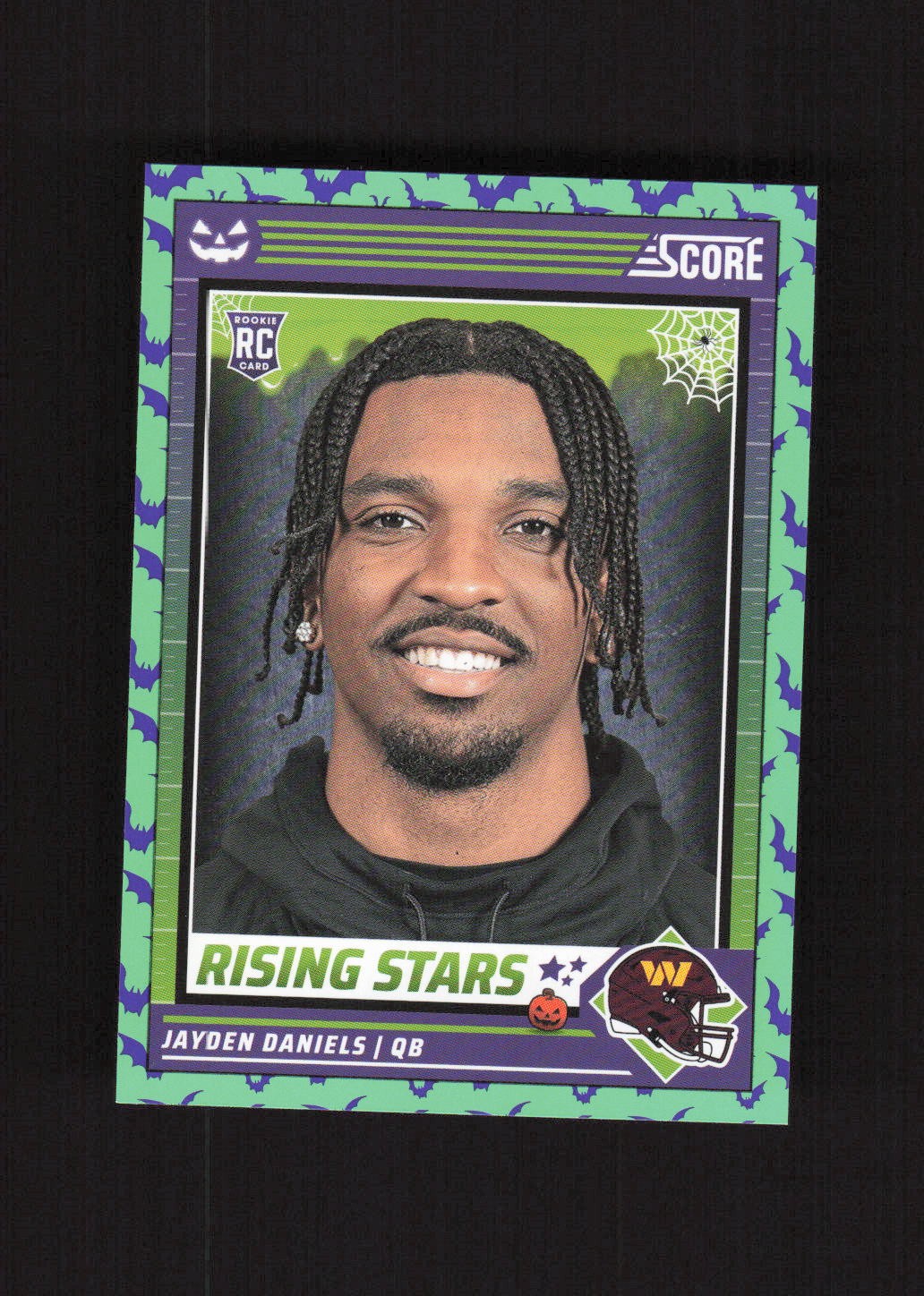 2024 Score-A-Treat Rising Stars Green Bats #26 Jayden Daniels Commanders