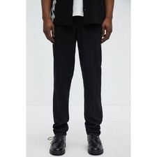 Fashion Nova Men Black Modern Stretch Slim Trousers Men's Size 40 x 34