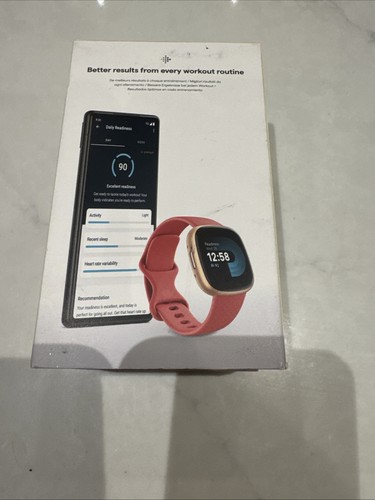 Fitbit Versa 4 Fitness Smartwatch GPS Bluetooth Tracker - Copper Rose -BRAND NEW - Photo 5 sur 6