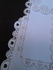 White Mat Rectangular Doily Lace Border 3 1/2x5 1/2 — photo 5