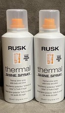 RUSK THERMAL SHINE SPRAY ADDS BODY  SHINE HAIR PROTECTOR - 2 PACK - 4.4 OZ EACH