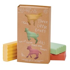 Goat Milk Soap Gift Set of 3  4oz Bars - Creamy Mango, Jabara Fruit, Papaya