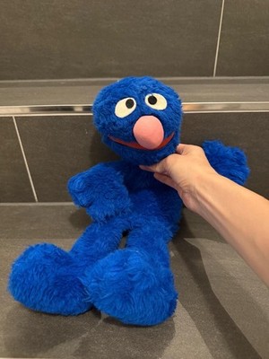 Vintage Grover Hand Puppet Sesame Street 45cm