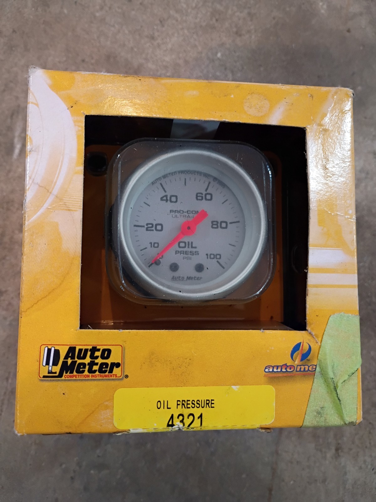 Pressure Gauge 0 - 100 Psi Mechanical 2 1/16" New