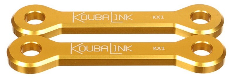 Kit abaissement Koubalink 25.4mm doré pour Kawasaki KX125 KX250