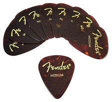 Fender Picks x 10 Teardrop MEDIUM-SHELL From Japan