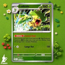 Ludicolo Reverse Holo 7/94 Phantasmal Flames Collectible NM Art Anesaki Dynamic