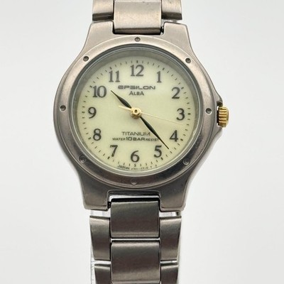SEIKO ALBA EPSILON Titanium V701-2A20 Damenuhr 25mm
