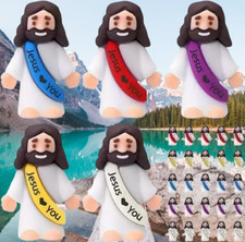 25 P Little Jesus Figures Original Design Jesus Love You Mini Rubber Jesus / 