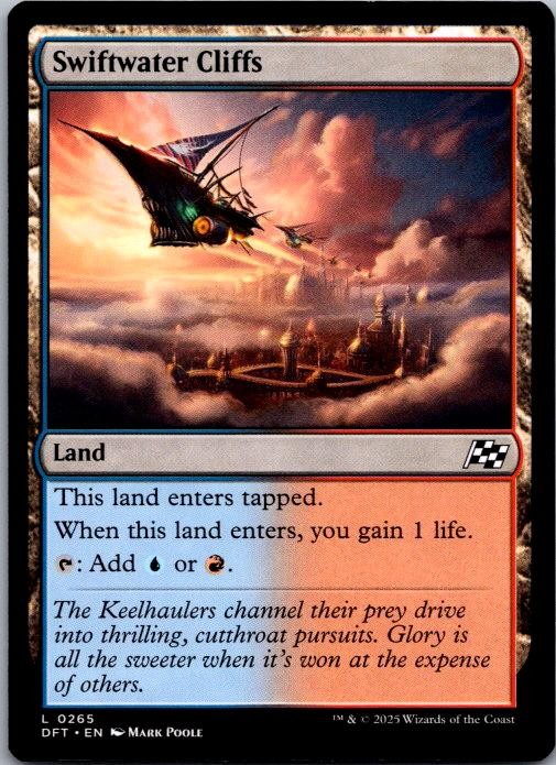 Swiftwater Cliffs 265 Land Aetherdrift Magic: The Gathering Near Mint