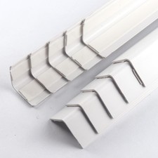 White Self Adhesive Wall Corner Protector 10 Pcs PVC Corner Guards Edge Prote...