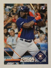 YORDAN ALVAREZ RC 2020 Topps Heritage - MLB Sticker Collection Preview #2 Astros
