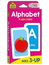 School Zone Alphabet Flash Cards: 56 Cards, Toddler, Preschool, Learn Large
