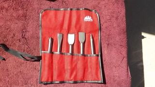 MAC TOOLS NEAR MINT! 5 PIECE AIR HAMMER BIT SET!