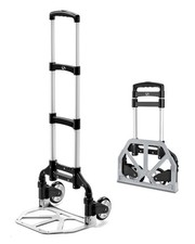 Folding Hand Truck, Dolly Cart with Wheels Foldable, Lightweight Aluminum Lug...