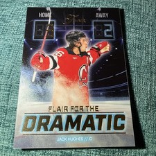 2025-26 UD Flair - Jack Hughes Flair For The Dramatic Short Print - NJ Devils
