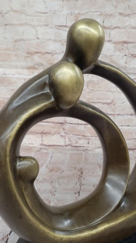 Statua in bronzo romantico moderno astratto di Fransisci cera perduta opera d'arte decorativa - Foto 8 di 10