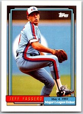 ⚾ 1992 Topps Major League Debut 1991 #55 Jeff Fassero Montreal Expos
