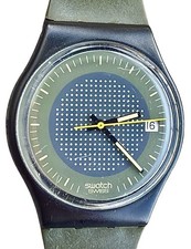 Swatch Watch JAEGERMEISTER GB404 1985 Standard Gents 34mm Rare Swiss NOS