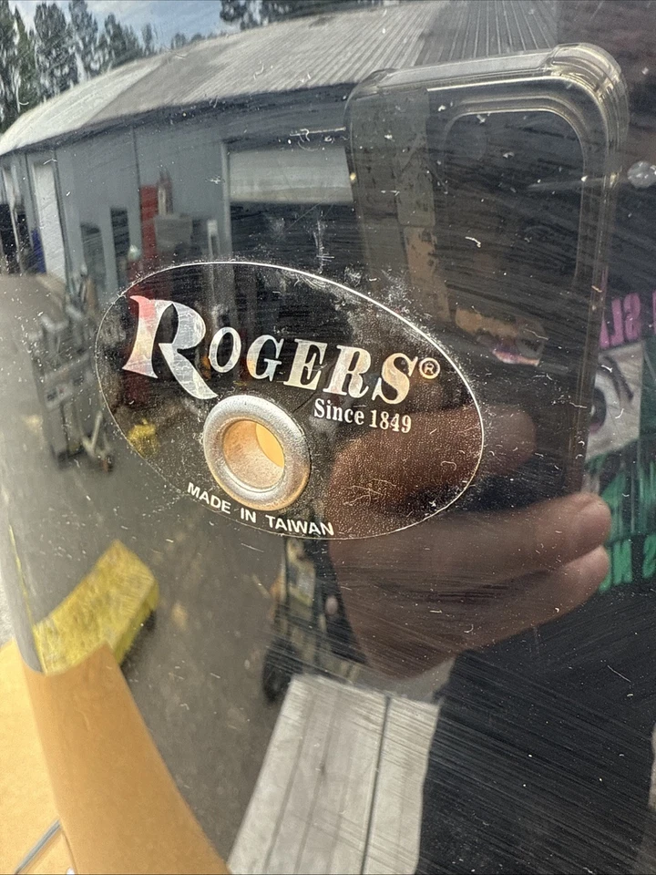 Tom de piso Rogers 16x16 Jet Black Pearl años 70 Foto 3 de 4