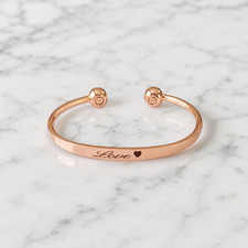 Pure Copper Magnetic Traditional Ball Bracelet Arthritis Therapy Cuff  Love