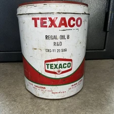 Vintage Texaco 5 gallon oil can*