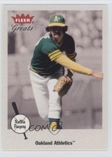2002 Fleer Greats Rollie Fingers #17 HOF 01ba